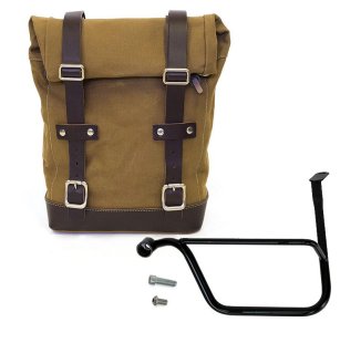 Sacoche latérale en toile + Gauge cadre Speed Twin