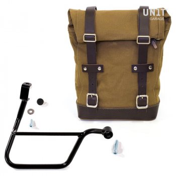 Sacoche latérale en toile + cadre Triumph T100-T120 DX