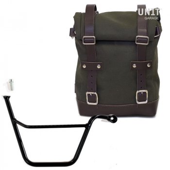Sacoche latérale en toile + Cadre Triumph T100 Bonneville DX