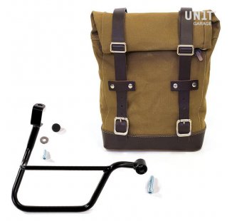 Sacoche latérale en toile + cadre Triumph T120 DX (2016<)