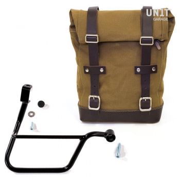 Sacoche latérale en toile + cadre Triumph T120 DX (2016<)