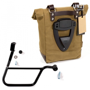 Sacoche latérale en toile + cadre Triumph T120 DX (2016<)