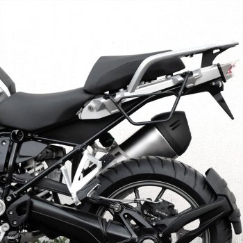 Sacoche latérale en croûte de cuir + cadre R1200 GS LC