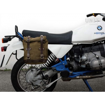 Sacoche latérale en cuir fendu + monture R80 G / S