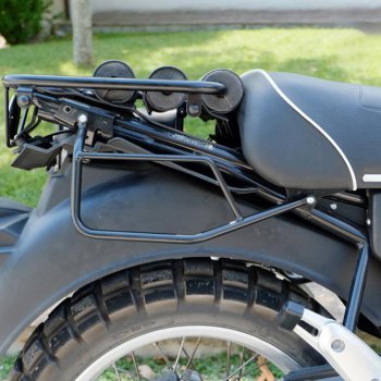 Sacoche latérale en cuir fendu + Cadre R 1200 R