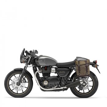 Sacoche latérale en cuir fendu + Cadre Triumph série Street 900 SX (2017<)