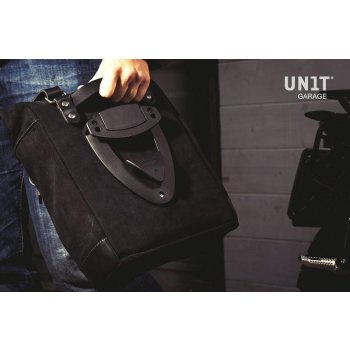 Sacoche latérale en cuir fendu + Cadre Triumph série Street 900 SX (2017<)