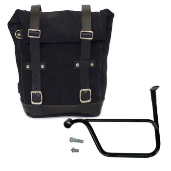 Sacoche latérale en cuir fendu + Gauge cadre Triumph Speed Twin