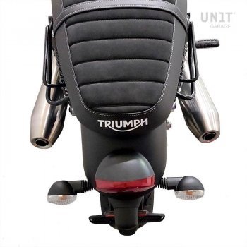 Sac fourre-tout en cuir + monture Triumph Street Twin 900 DX (2016 jusqu'à maintenant)