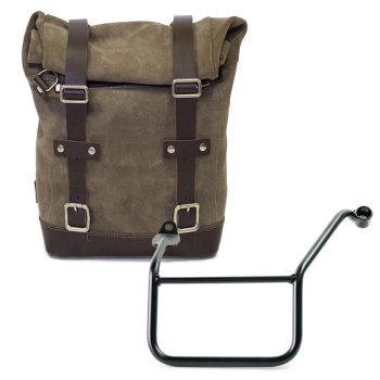 Sacoche latérale en croûte de cuir + cadre Yamaha SX