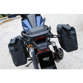 Sacoche latérale en TPU Khali + Cadre gauche Pan America 1250