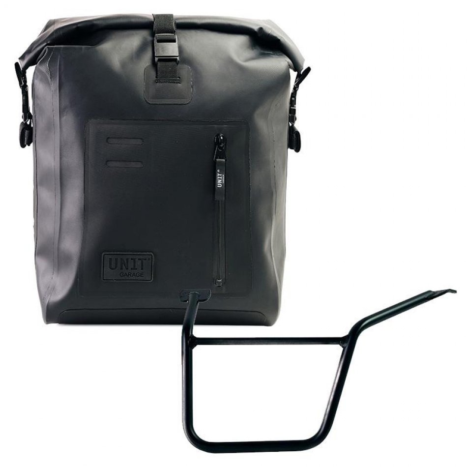 Sacoche latérale en TPU Khali + Cadre gauche Pan America 1250