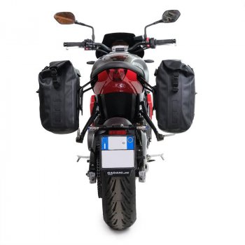 Valise latérale Khali TPU + Berceau gauche Triumph Trident 660