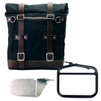 Sacoche latérale Scram en toile 22L-30L + sous-châssis droit Ducati Scrambler