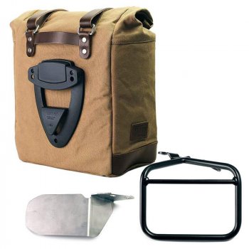 Sacoche latérale Scram en toile 22L-30L + sous-châssis droit Ducati Scrambler