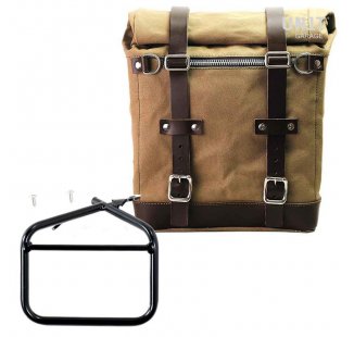 Sacoche latérale en toile + Cadre de brouilleur série Ducati