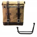 Sacoche latérale Scram en Canvas 22L-30L + berceau gauche Guzzi V85 TT