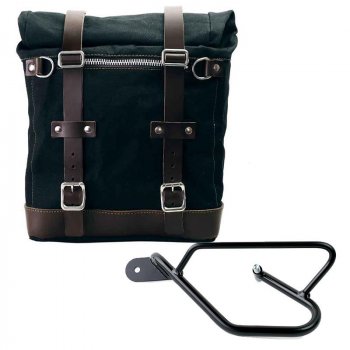 Sacoche latérale en toile + cadre Guzzi V9 Bobber SX