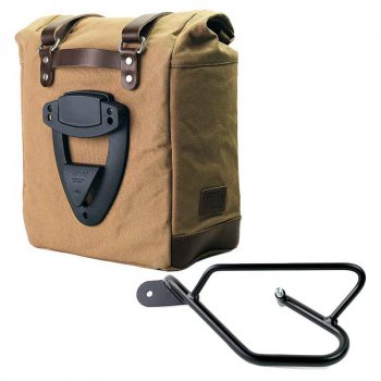 Sacoche latérale en toile + cadre Guzzi V9 Bobber SX