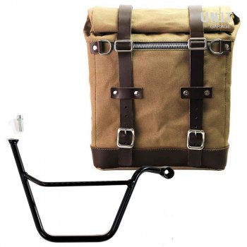 Sacoche latérale en toile + Cadre Triumph T100 Bonneville DX (2001-2016)