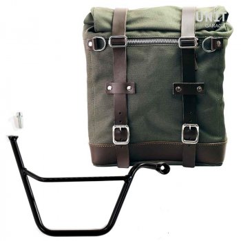 Sacoche latérale en toile + Cadre Triumph T100 Bonneville DX (2001-2016)