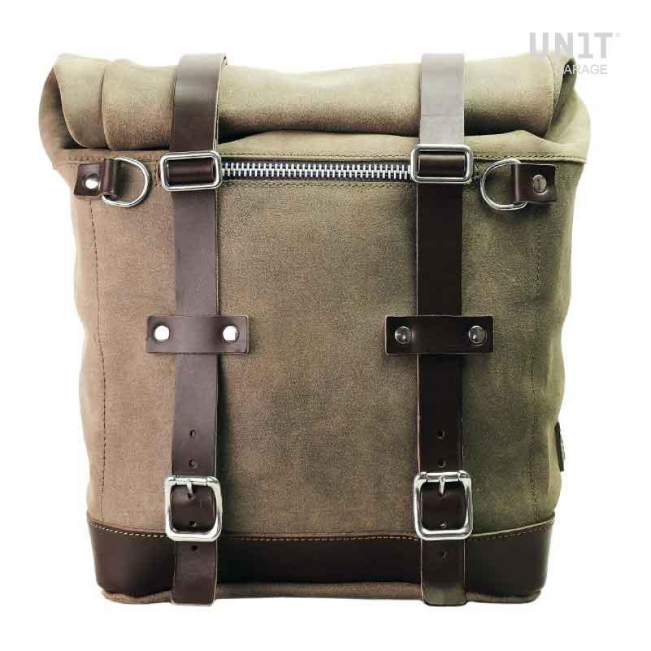 Sacoche latérale Scram en croûte de cuir 22L-30L
