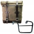 Sacoche Scram 22L-30L en croûte de cuir + cadre Mash gauche