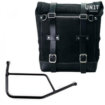 Sacoche latérale en cuir fendu + Cadre R 1200 R
