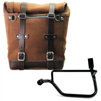 Sac fourre-tout en cuir + monture Triumph Street Twin 900 SX (2016 jusqu'à maintenant)
