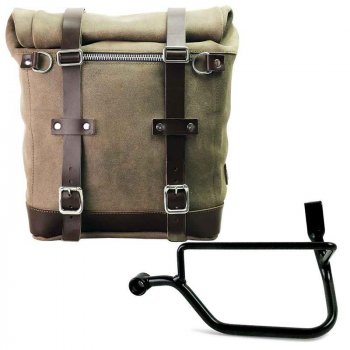 Sac fourre-tout en cuir + monture Triumph Street Twin 900 SX (2016 jusqu'à maintenant)
