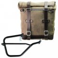 Sacoche Scram 22L-30L en croûte de cuir + cadre droit Yamaha