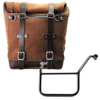 Sacoche latérale en croûte de cuir + cadre Yamaha SX