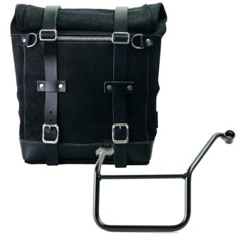 Sacoche latérale en croûte de cuir + cadre Yamaha SX