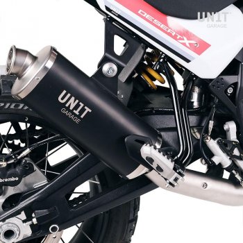 Collecteur d'échappement sans catalyseur en acier inoxydable Ducati DesertX