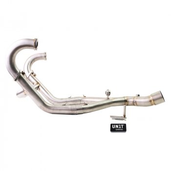 Collecteur d'échappement en titane sans catalyseur avec soudures apparentes + leurre de voyant moteur EURO 5+ BMW R12 NineT