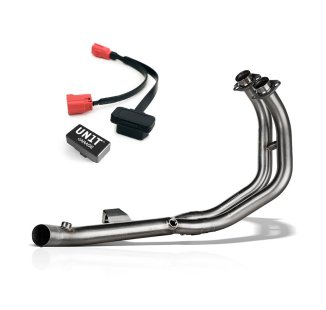 Collecteur d'échappement Racing Akrapovic en acier inoxydable Yamaha Ténéré 700 (2025-2026) + leurre de voyant moteur EURO 5 PLUS