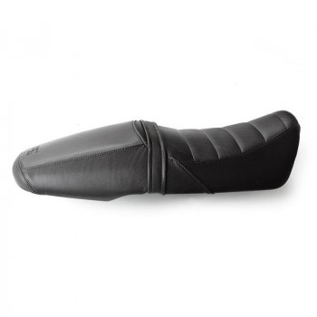Housse de selle en cuir noir (selle longue)