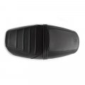 Housse de selle en cuir noir (selle longue)