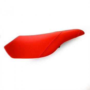 Housse de selle Rallye en cuir orange