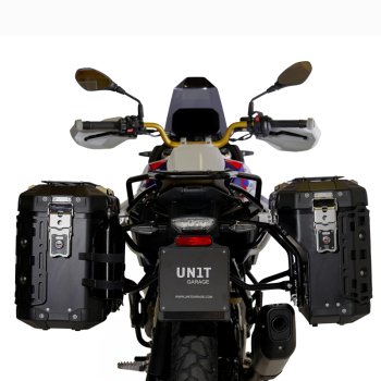 Paire de sacs Atlas en aluminium 39L + 32L + Cadres de sacoches en aluminium Atlas BMW F450GS