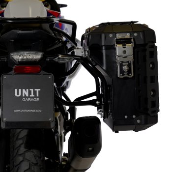 Paire de sacs Atlas en aluminium 39L + 32L + Cadres de sacoches en aluminium Atlas BMW F450GS