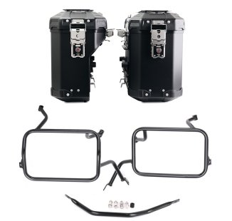 Paire de sacs Atlas en aluminium 39L + 32L + Cadres de sacoches en aluminium Atlas BMW F450GS
