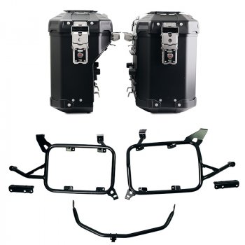 Paire de sacs Atlas en aluminium 39L + 32L + Cadres de sacoches en aluminium Atlas BMW F900GS ADV