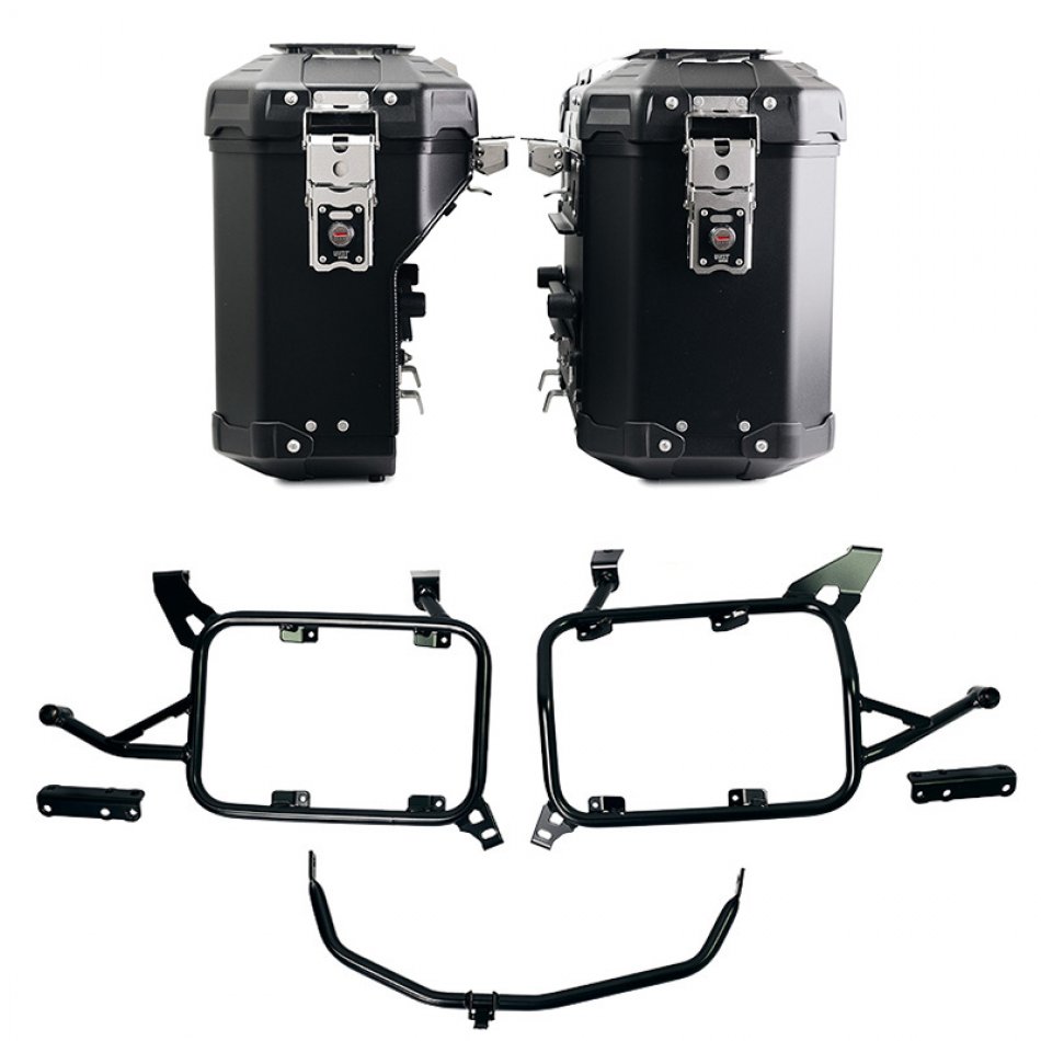 Paire de sacs Atlas en aluminium 39L + 32L + Cadres de sacoches en aluminium Atlas BMW F900GS ADV