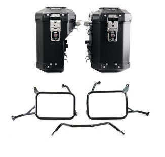 Paire de sacs Atlas en aluminium 39L + 32L + Cadres de sacoches en aluminium Atlas Yamaha Ténéré 700