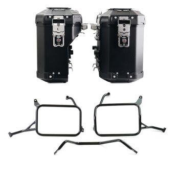 Paire de sacs Atlas en aluminium 39L + 32L + Cadres de sacoches en aluminium Atlas Yamaha Ténéré 700