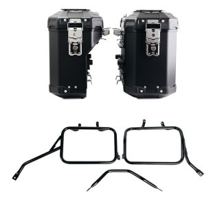 Paire de sacs Atlas en aluminium 39L + 32L + Cadres de sacoches en aluminium Triumph Tracker 400