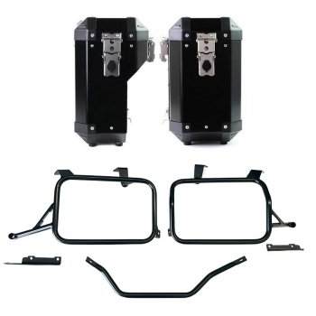 Valises en aluminium Atlas 40 L + 34 L + cadres de sacoches en aluminium Honda CRF1100L Africa Twin et Adventure Sports (à partir de 2024)