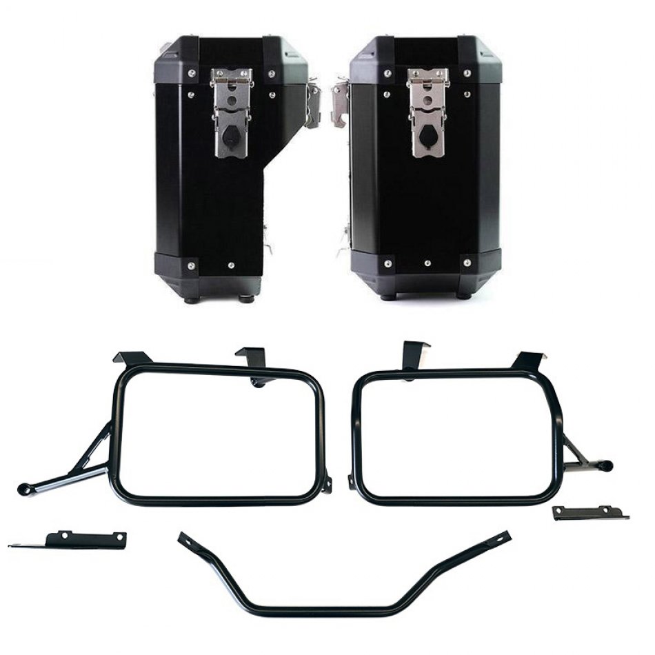 Valises en aluminium Atlas 40 L + 34 L + cadres de sacoches en aluminium Honda CRF1100L Africa Twin et Adventure Sports (à partir de 2024)