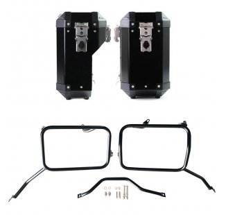 Paire de valises Atlas en aluminium 40 L + 34 L + cadres de valises en aluminium pour Triumph Scrambler 1200 X (à partir de 2025)